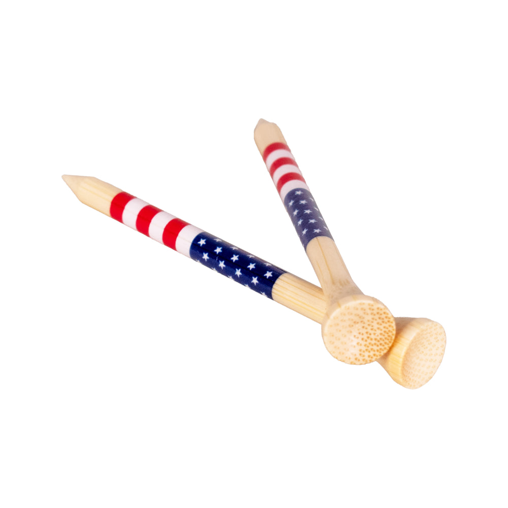 3 ¼" Honors Bamboo Tee - USA Flag
