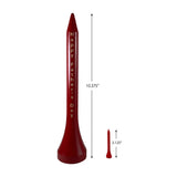 Dimensions of the red Personalized Jumbo Wooden Golf Tee Trophy.