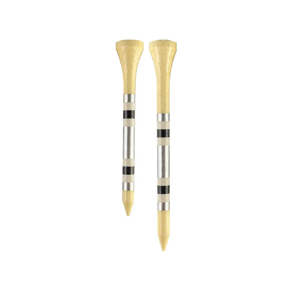 Nova Bamboo Golf Tees™ - Silver / White / Black