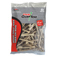 50 count pack of the natural 2 ⅛” Pride Golf Tee®. 