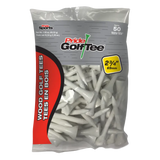 A 50 count package of the white 2 ¾" Pride Golf Tee® Packs.