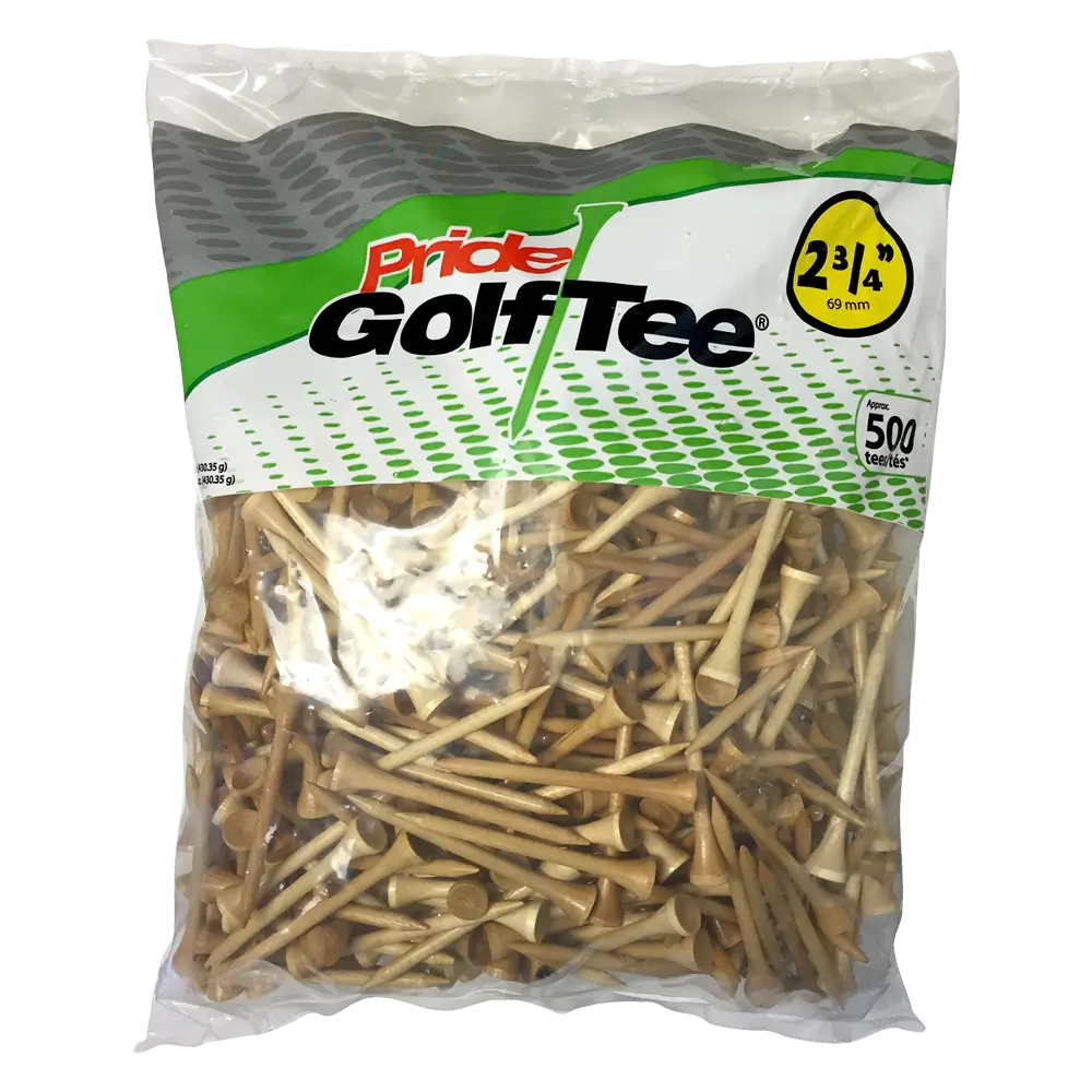 Bag of Pride Golf Tee with visible golf tees on a white background