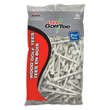 75 count pack of the white 3 ¼" Pride Golf Tee® Packs. 