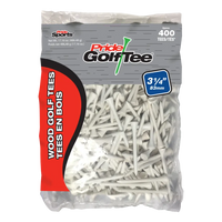 400 count pack of the white 3 ¼" Pride Golf Tee® Packs. 