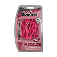 Pink Breast Cancer Pride Golftee golf tees with packaging.