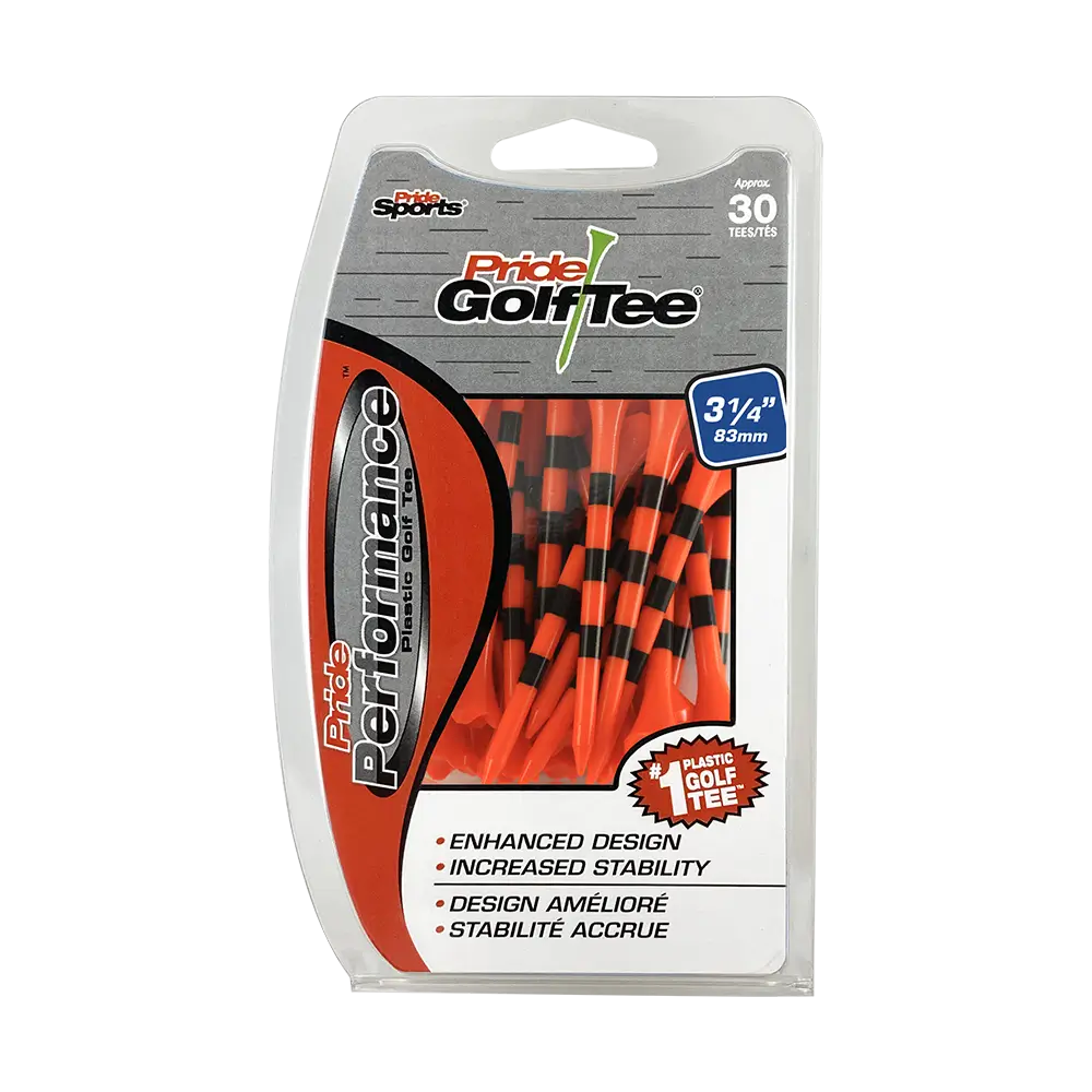 Pride Performance citrus orange stripe packaging. 