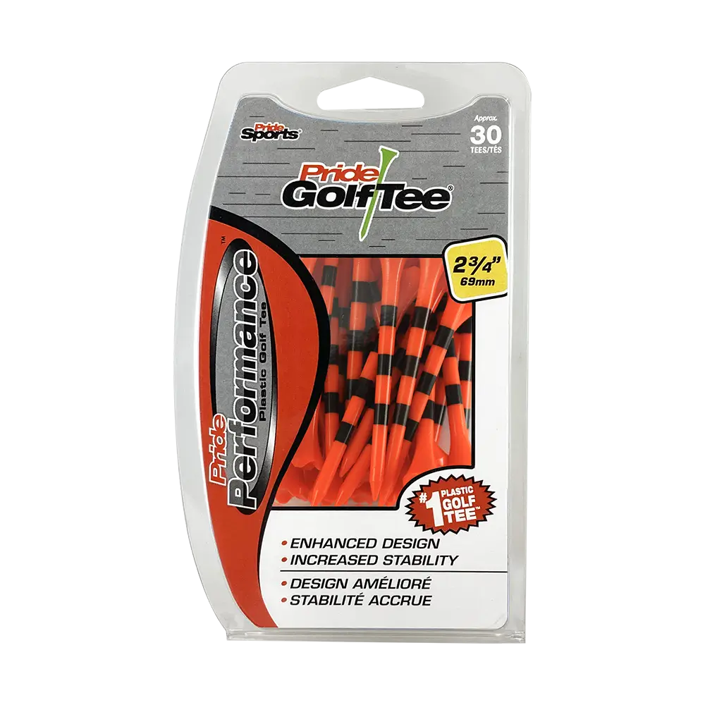 Pride Performance citrus orange stripe packaging. 