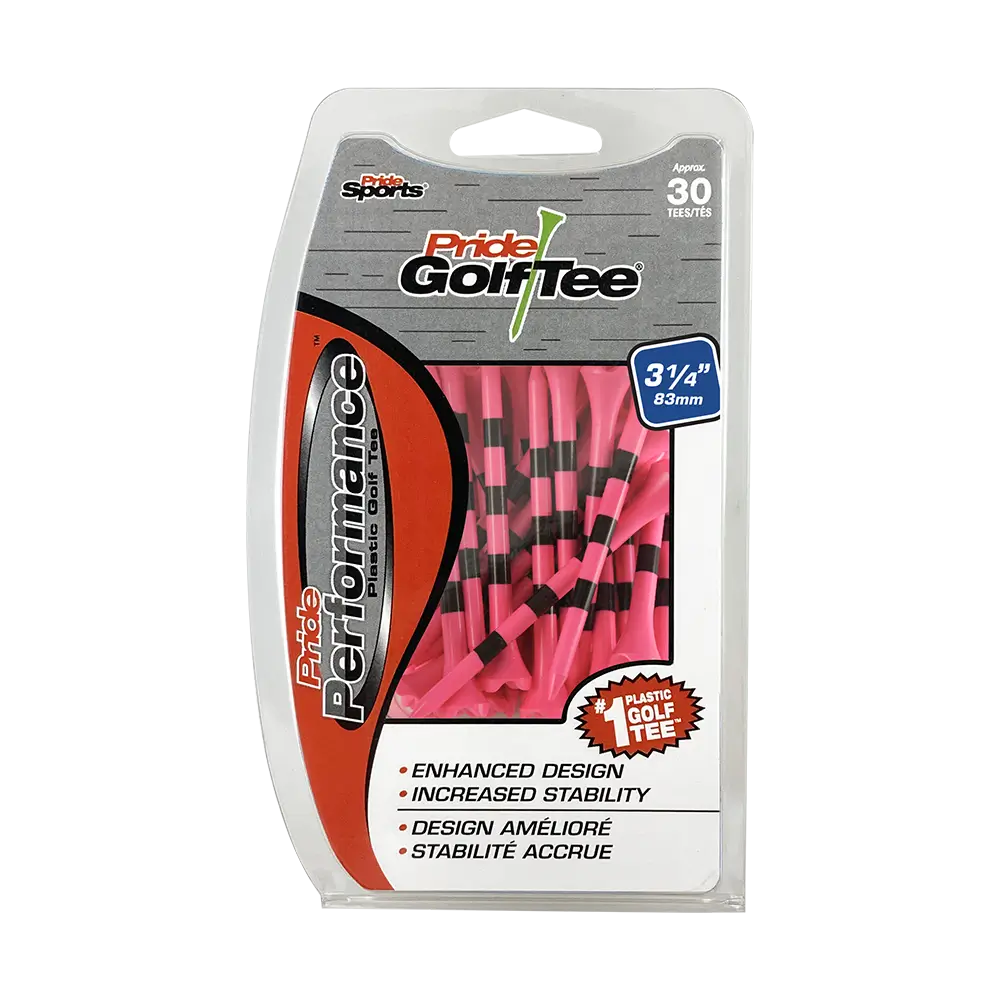 Pride Performance citrus pink stripe packaging. 