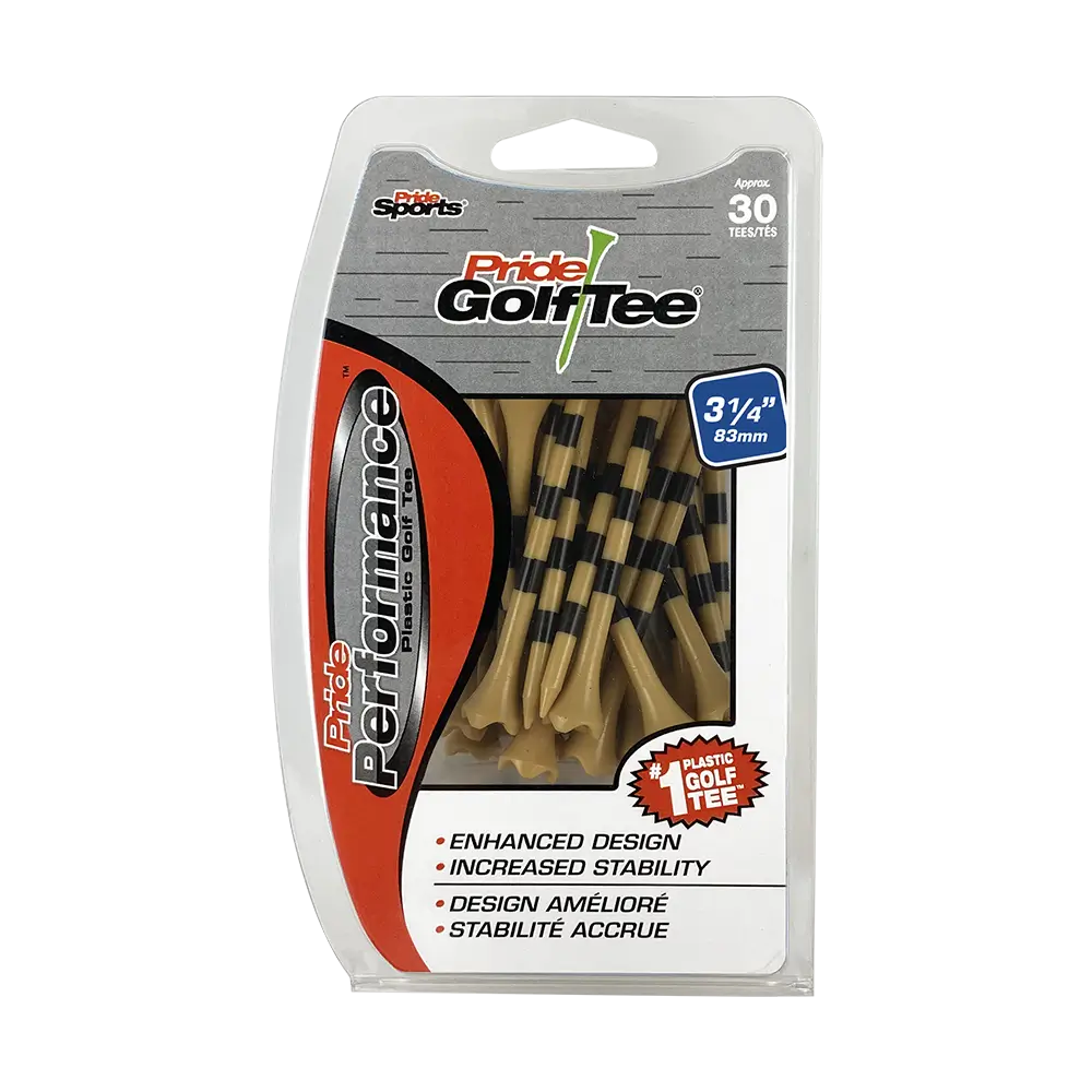 Pride Performance natural stripe packaging. 