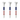 Three Pride Performance® Stars and Stripes Golf Tees