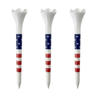 Three Pride Performance® Stars and Stripes Golf Tees