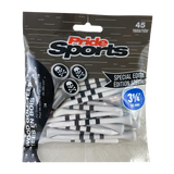 Package of PrideSports golf tees decorated with skulls and crossbones.