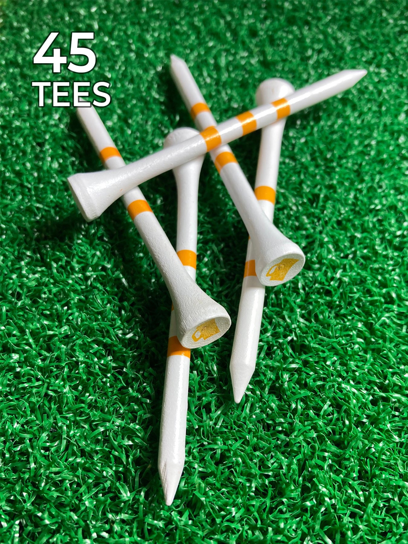 PrideSports Special Edition Wood Golf Tees- 45ct