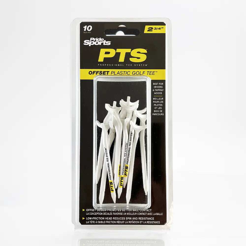 PTS Offset Plastic Golf Tee 2-3/4" Packaging