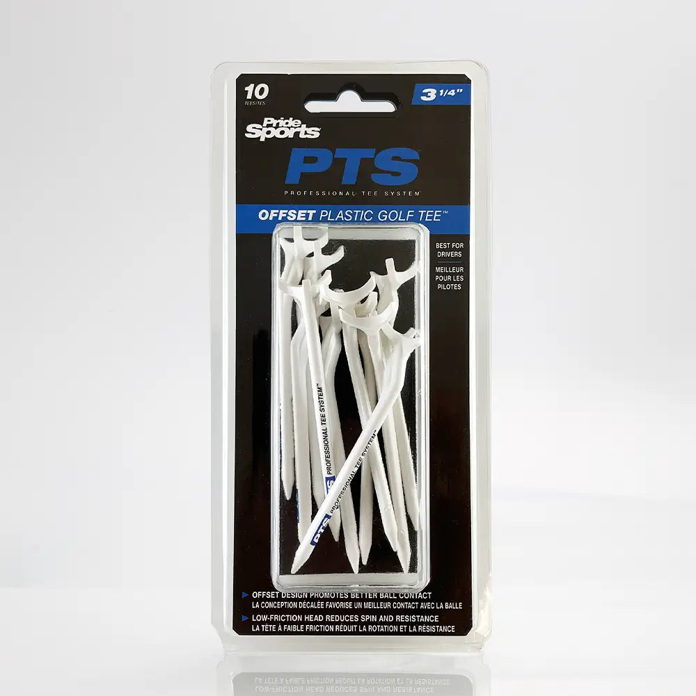 PTS Offset Plastic Golf Tee 2-3/4" Packaging