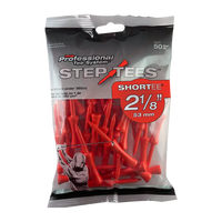Bag of red pts step tees tee packaging.