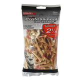 Package of 120 natural golf tees with red 'ShorTEE' branding on a white background