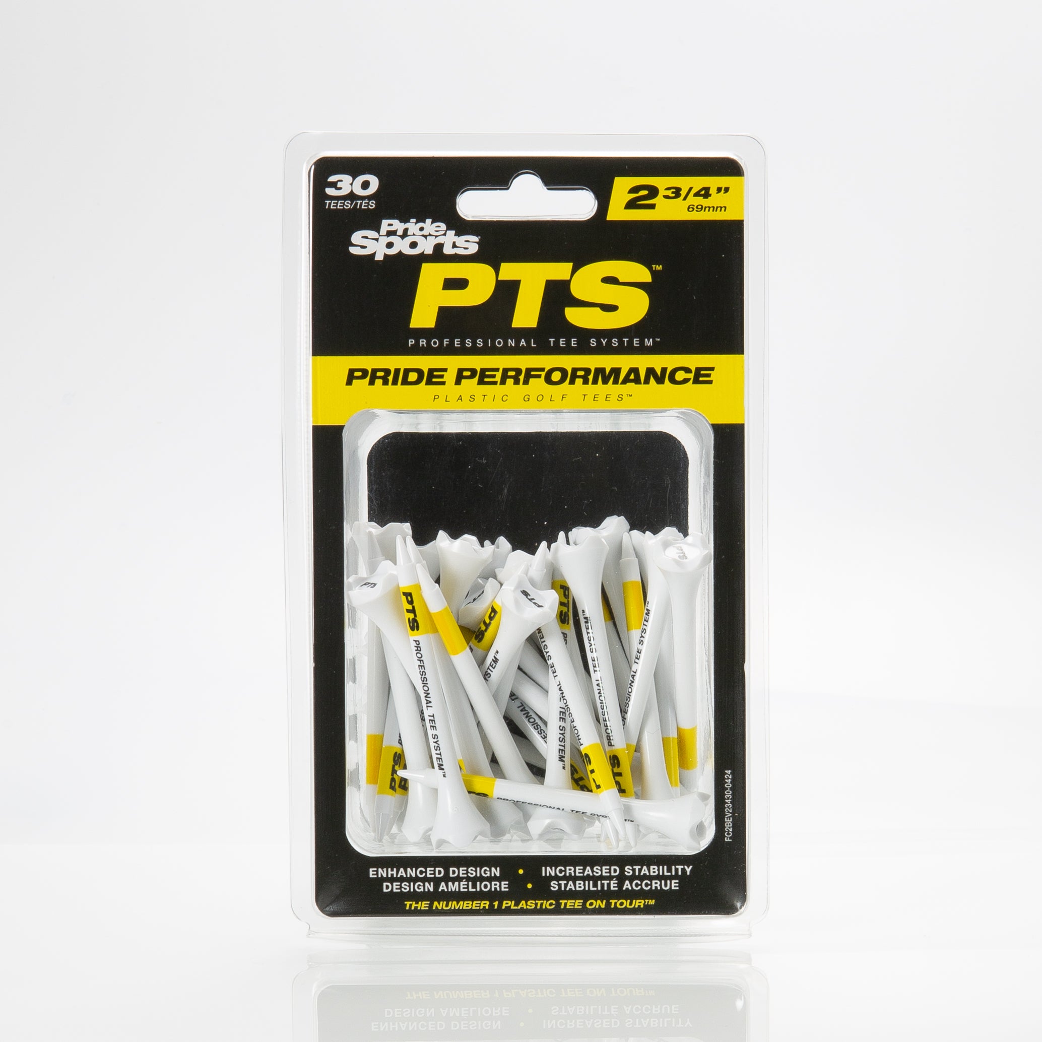 Professional Tee System® (PTS) Pride Performance® Plastic Tees - 30ct Packs