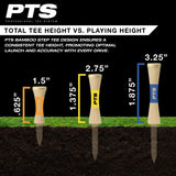 all-groups PTS Bamboo Step Tees, Height Infograhic