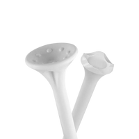 PTS® MaxxPro™ Plastic Golf Tee compared to a normal PTS® tee. 