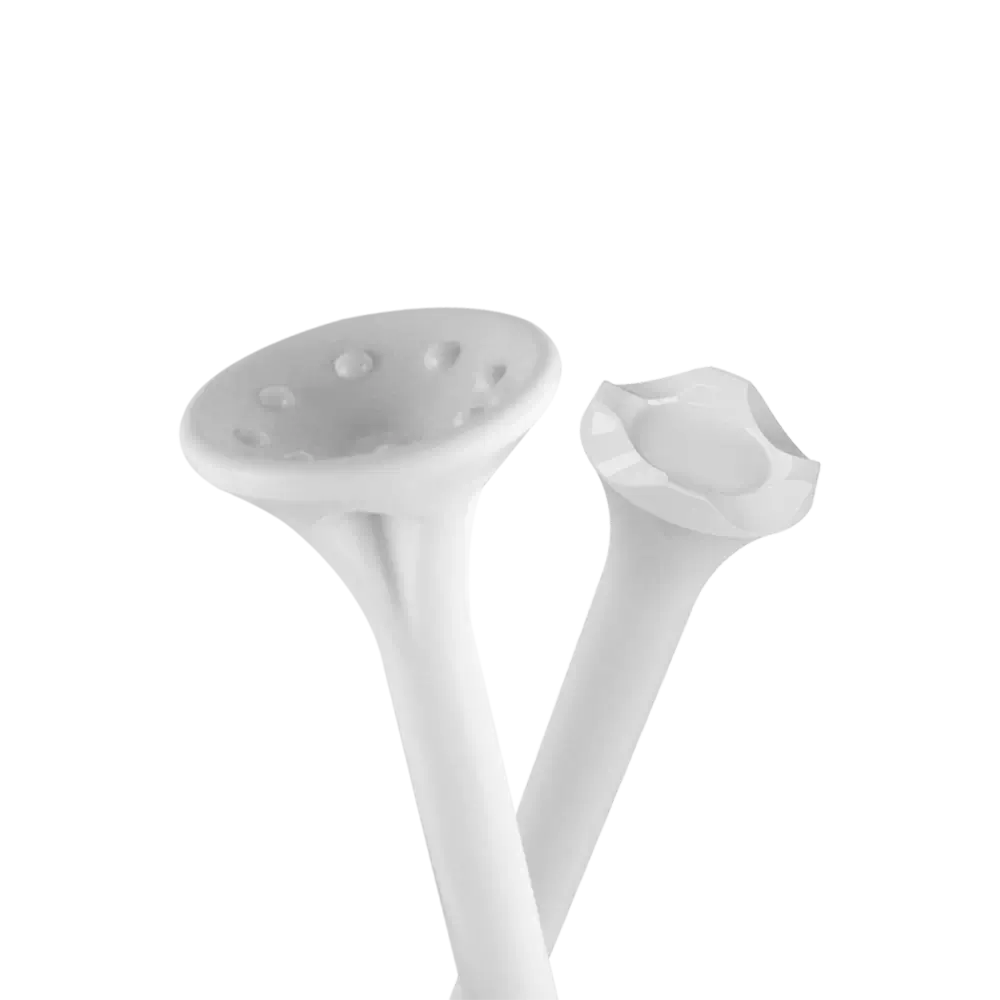 PTS® MaxxPro™ Plastic Golf Tee compared to a normal PTS® tee. 