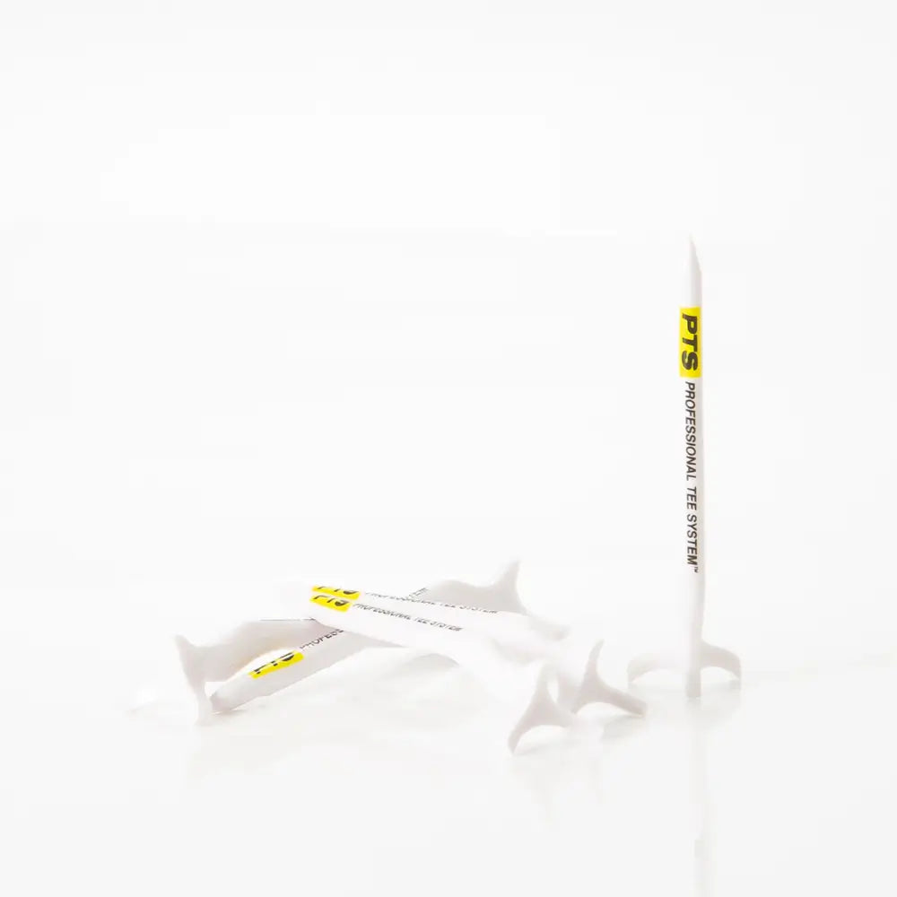 Five PTS Offset Plastic Yellow Tee