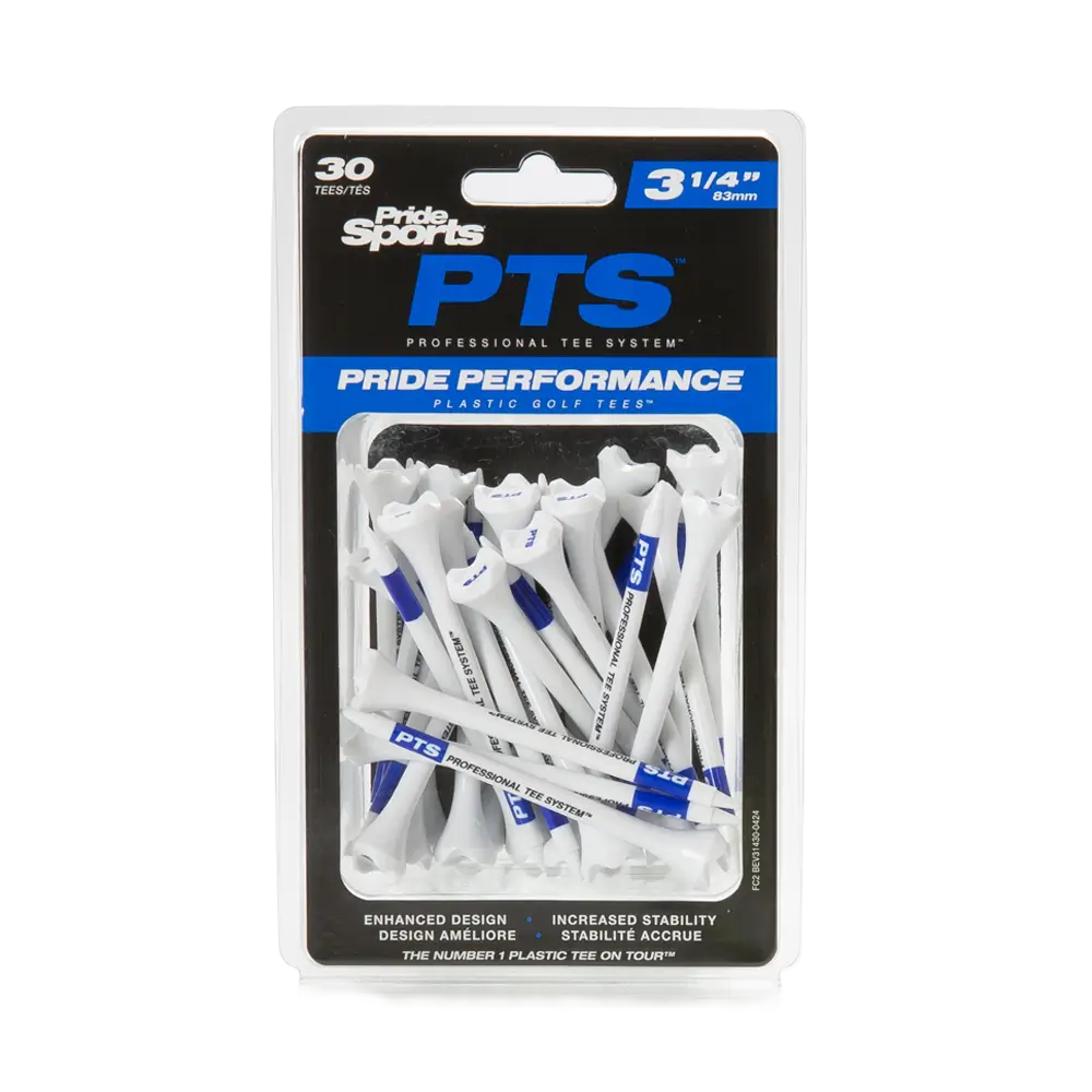 Pride PTS Wood Golf Tees - 135 Count, 3-1/4 Inch - 1 Brand on Tour - Best for Drivers & Woods