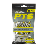 Pack of Pride Sports PTS titanium strength golf tees.