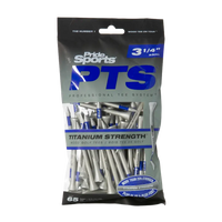 Pack of Pride Sports PTS titanium strength golf tees.