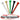 Set of colorful plastic golf tees with Pride Performance logo below.