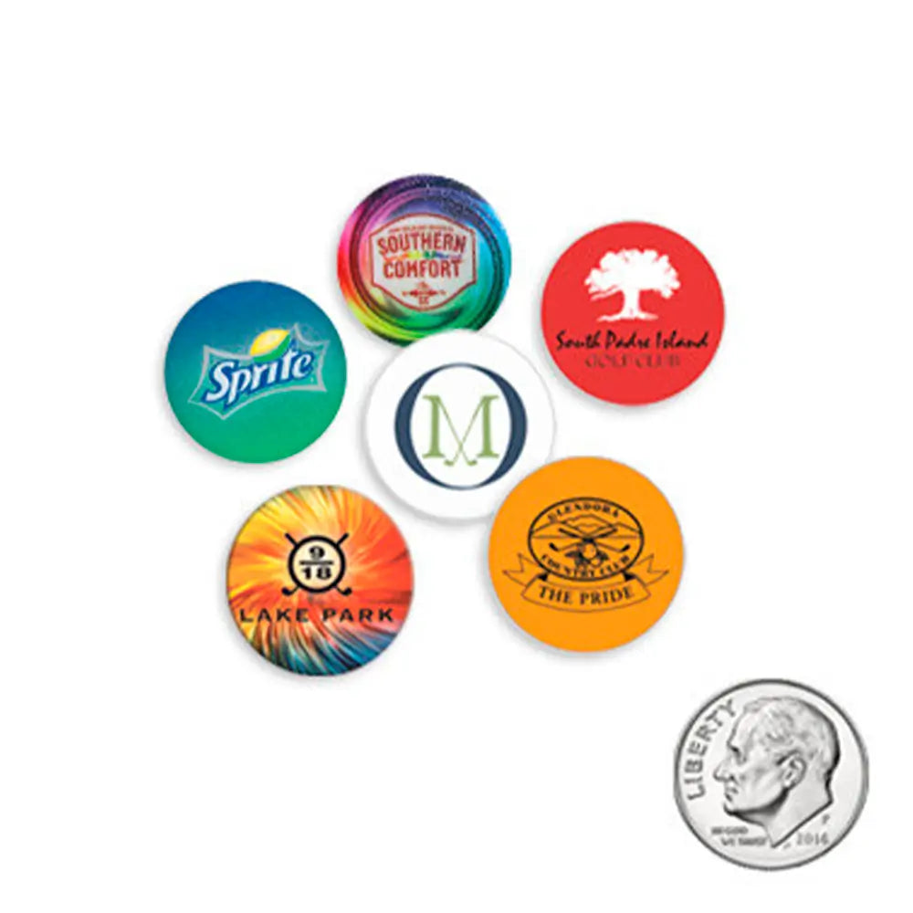Dime Size Plastic Golf Ball Markers