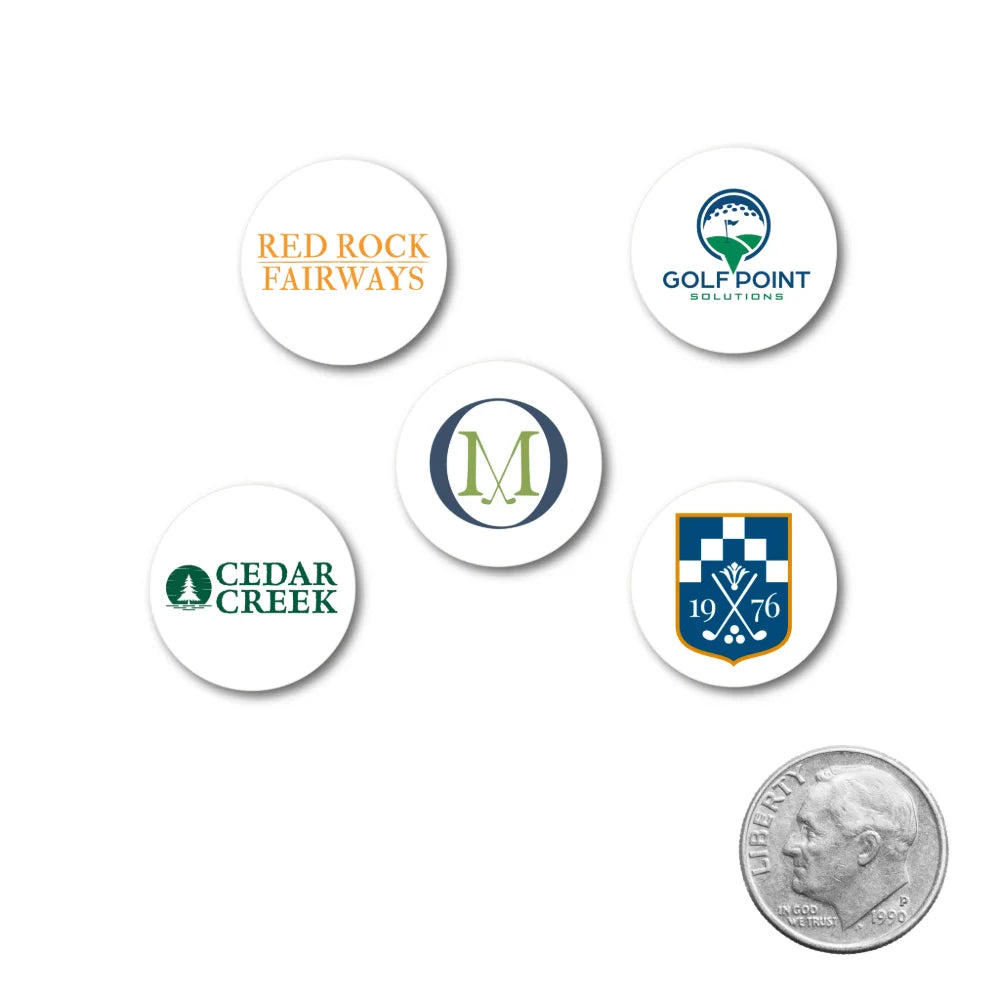 Dime Size Plastic Golf Ball Markers