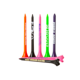 Multi colored pride performance tees with messages enscribed on them. 
