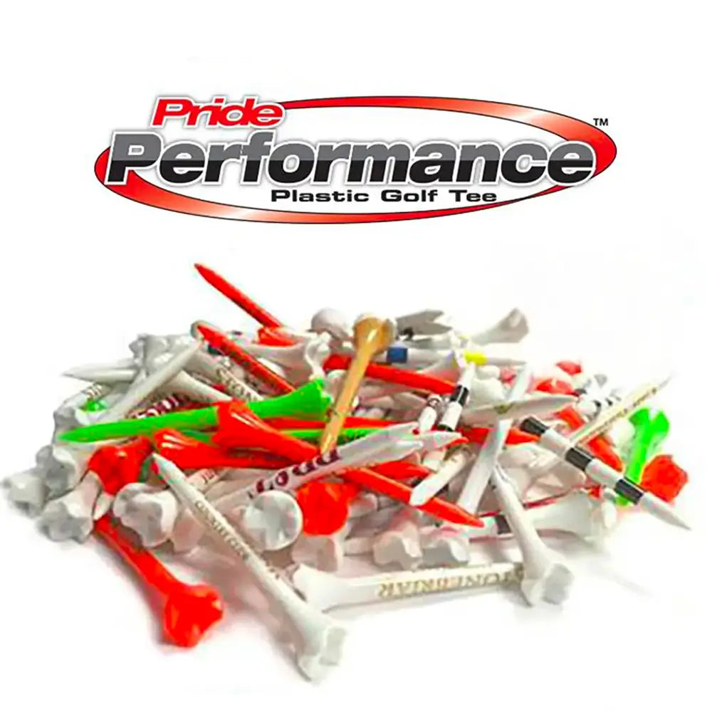 Pride Performance® Plastic Tees - Misprints/Overruns (Packs of 250 Tees)