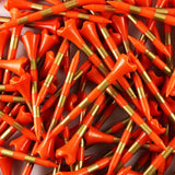 Orange and Gold 2-3/4" Pride Performance® Striped Golf Tees