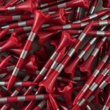 Red and Silver 2-3/4" Pride Performance® Striped Golf Tees