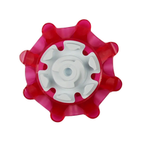 Back view of the Pulsar Golf Spikes berry/white.