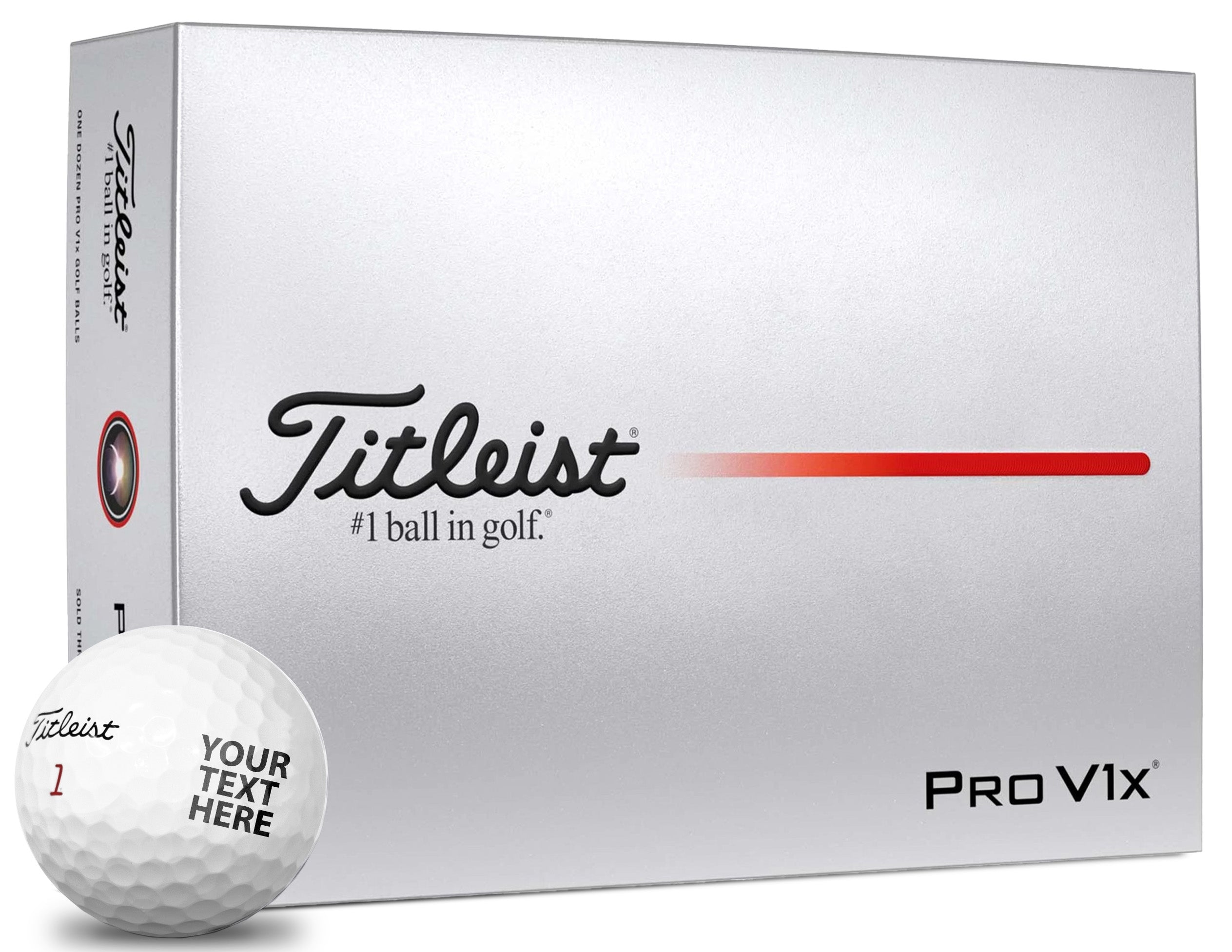 2025 Titleist® Pro V1x® - Custom Text Imprint