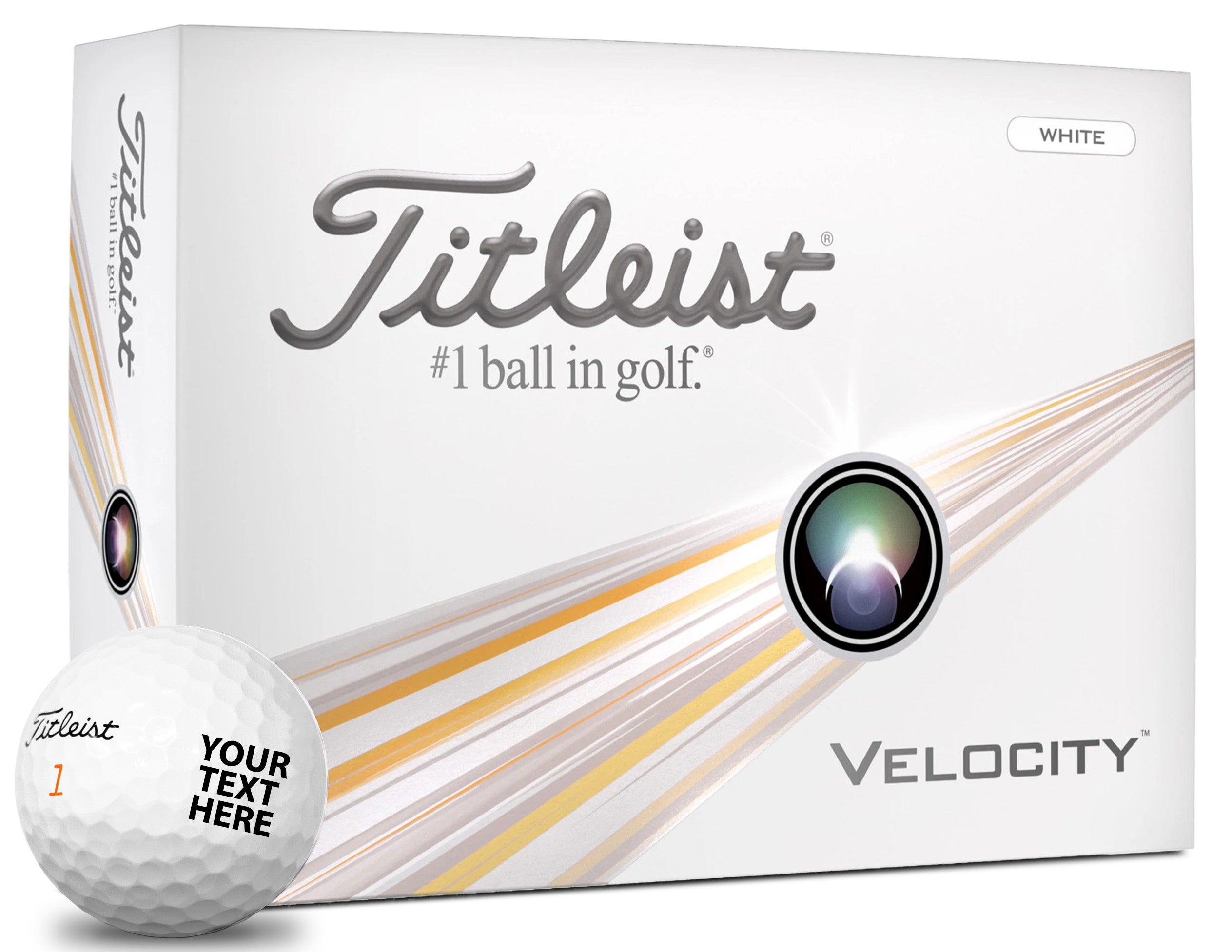 Titleist Velocity - Custom Text Imprint