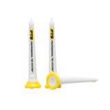 Three 2-3/4" tees laying by one another. 