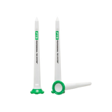 Three 4" tees stacked by one another. 