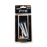 PTS 3-1/4" and 1-1/2" packaging with 3-1/4" and 1-1/2" tees next to the package. 