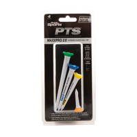 PTS mixed packaging with select different tees next to the package. 