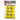 Pack of yellow foam practice golf balls with PrideSports branding on a white background