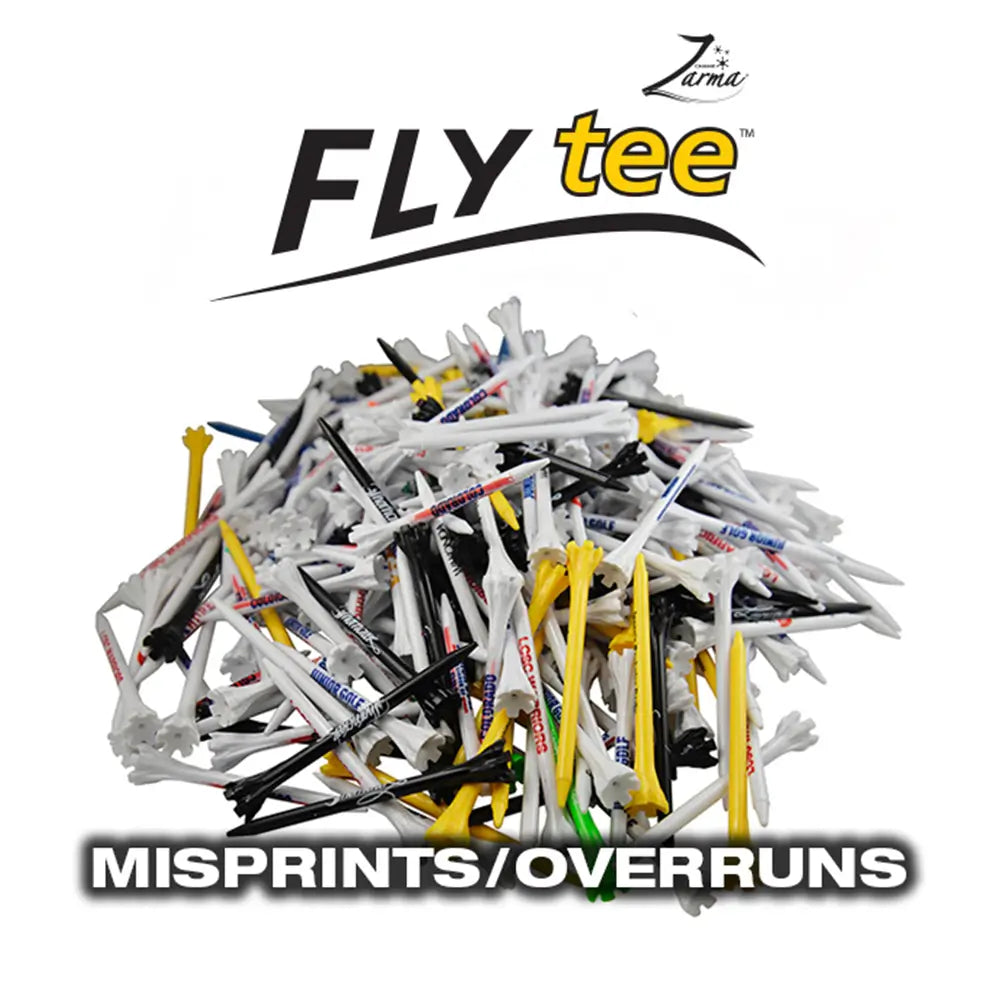 Zarma® FLYTee® Plastic Golf Tees - Misprints & Overruns – Golftees.com