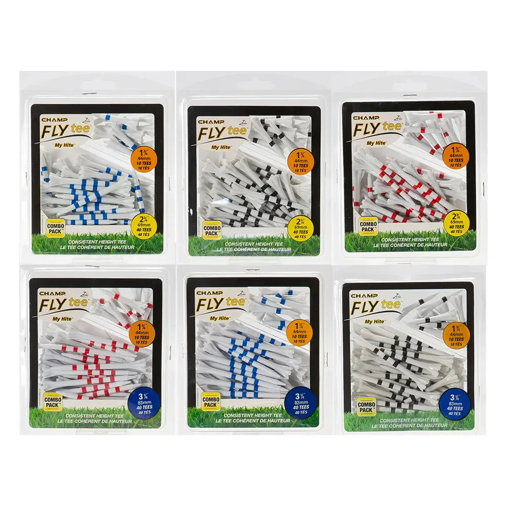 Multiple color variants of the zarma flytee packaging. 