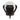 Black golf ball pick up attachment with white golf ball on a white background