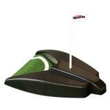 Auto putt return on a white background with 'PrideSports' branding on a white flag.