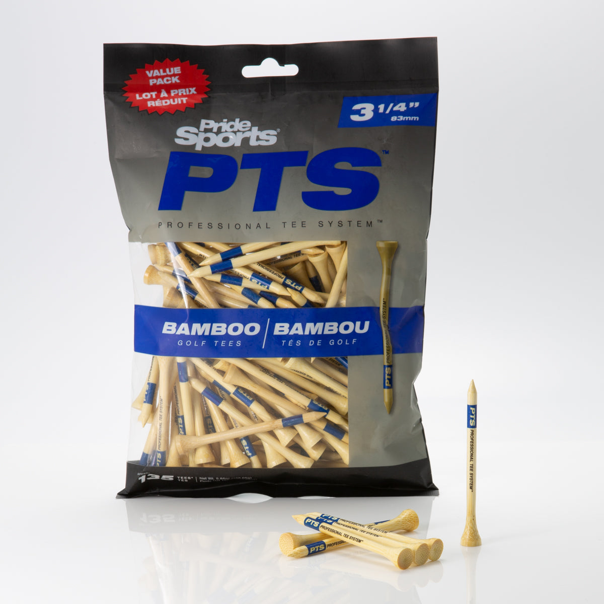 Professional Tee System™ (PTS)- 3 1/4" Bamboo Tees