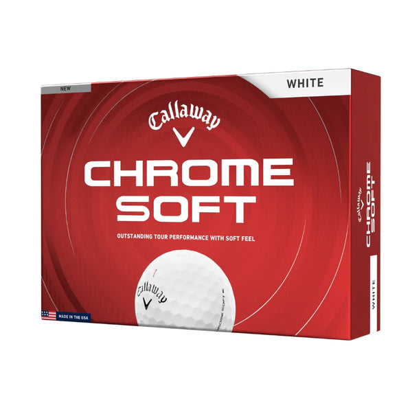 2026 Callaway Chrome Soft Golf Balls | 1 Dozen White – Golftees.com